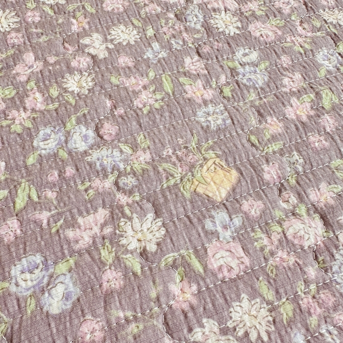 91家纺网 家纺一手货源 找家纺 岚吉家纺 2025新款有氧双层纱花边床盖系列浮生如梦