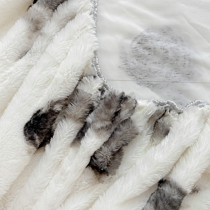 91家纺网 家纺一手货源 找家纺 2025新品兔毛印花单床笠 床笠-玫瑰