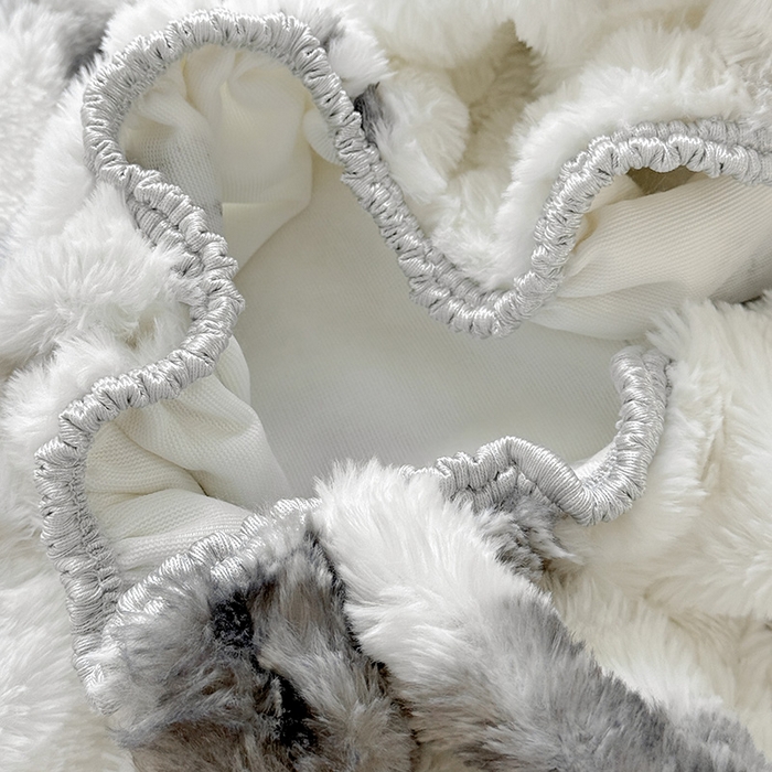 91家纺网 家纺一手货源 找家纺 2025新品兔毛印花单床笠 床笠-玫瑰