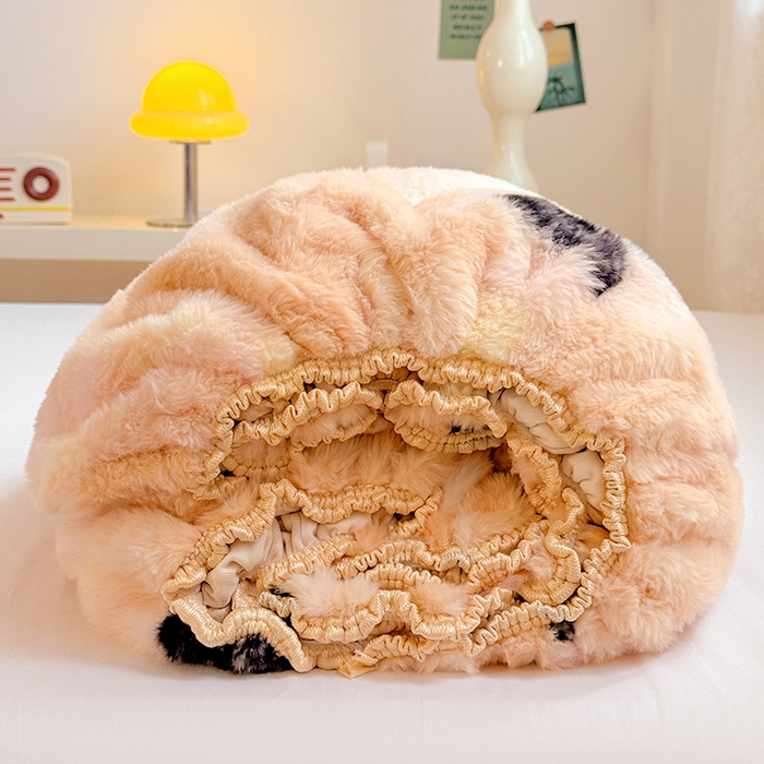 91家纺网 家纺一手货源 找家纺 2025新品兔毛印花单床笠 床笠-梦幻蝴蝶