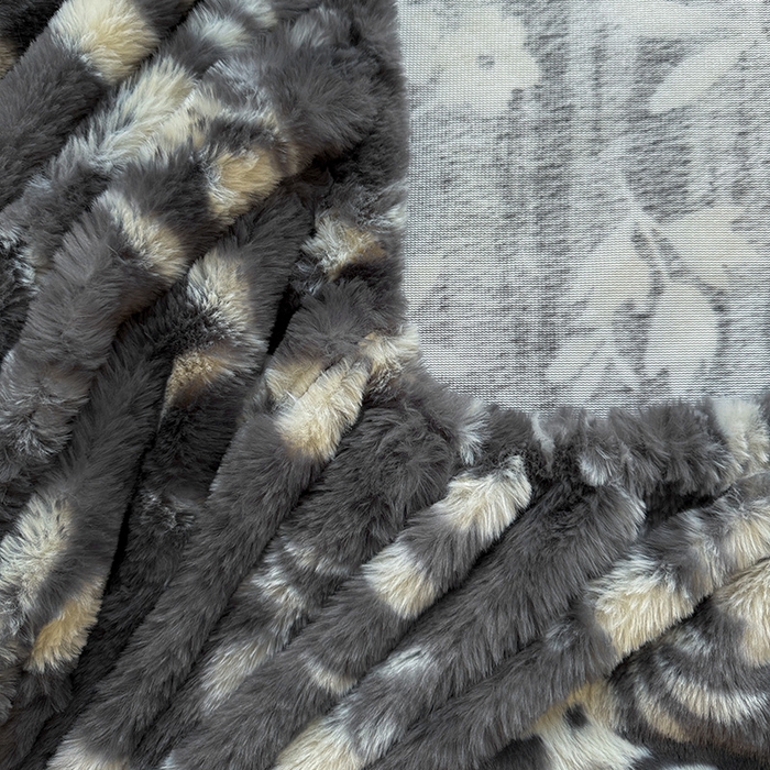 91家纺网 家纺一手货源 找家纺 2025新品兔毛印花单床笠 床笠-莫奈花园