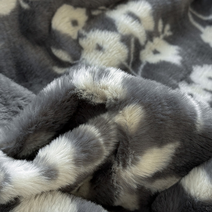 91家纺网 家纺一手货源 找家纺 2025新品兔毛印花单床笠 床笠-莫奈花园