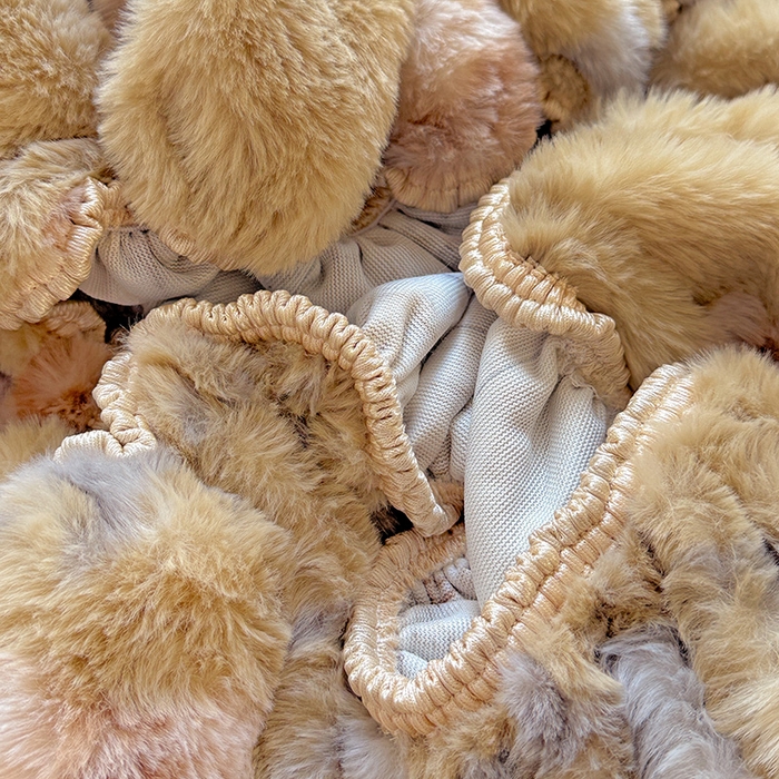 91家纺网 家纺一手货源 找家纺 2025新品兔毛印花单床笠 床笠-若汐