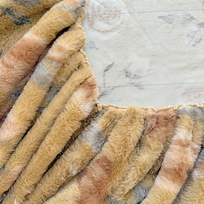 91家纺网 家纺一手货源 找家纺 2025新品兔毛印花单床笠 床笠-若汐