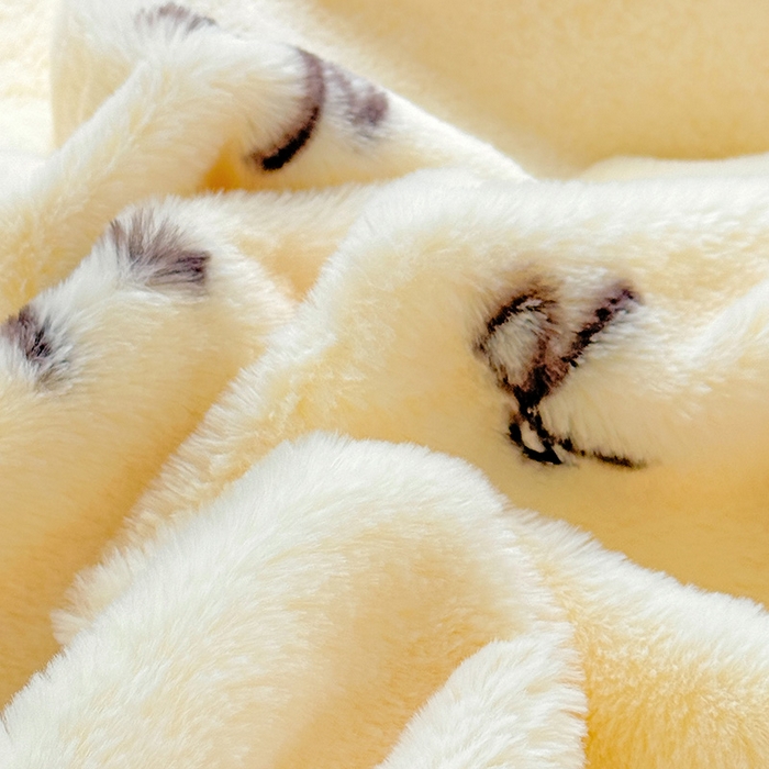 91家纺网 家纺一手货源 找家纺 2025新品兔毛印花单床笠 床笠-少女心