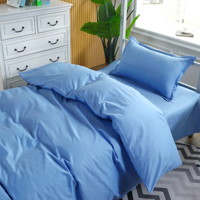 91家纺网 家纺一手货源 找家纺 典曼家纺 2025新款13372学生宿舍三件套三件套源头工厂常年有货 星空蓝