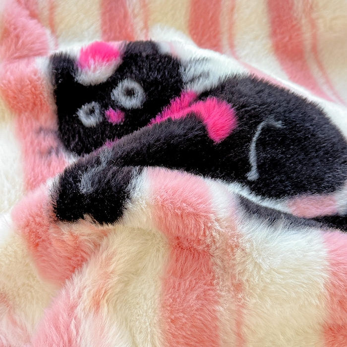 91家纺网 家纺一手货源 找家纺 2025新品兔毛印花单床笠 床笠-甜心蜜趣