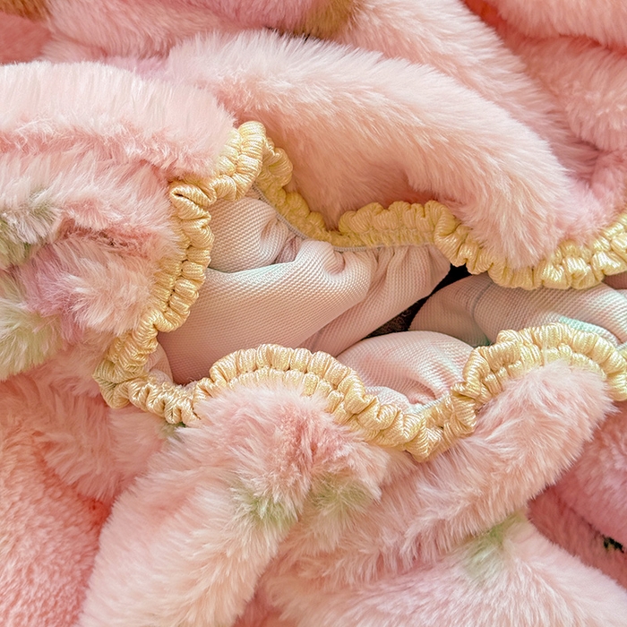 91家纺网 家纺一手货源 找家纺 2025新品兔毛印花单床笠 床笠-旺旺乐园