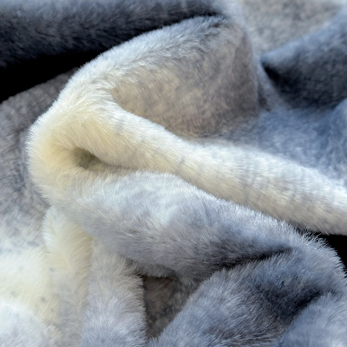 91家纺网 家纺一手货源 找家纺 2025新品兔毛印花单床笠 床笠-雾蓝