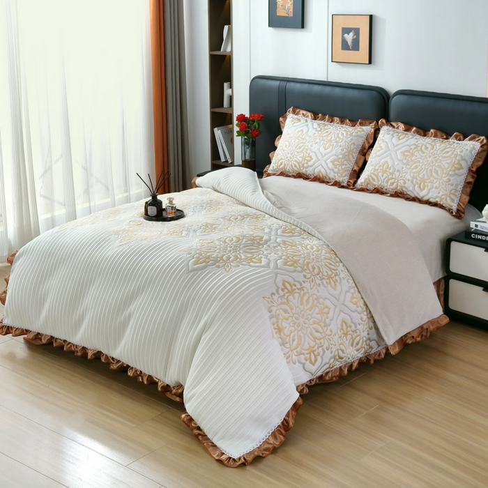 91家纺网 家纺一手货源 找家纺 （总）典曼家纺 2025新款针织棉多用途被套四件套床盖四件套