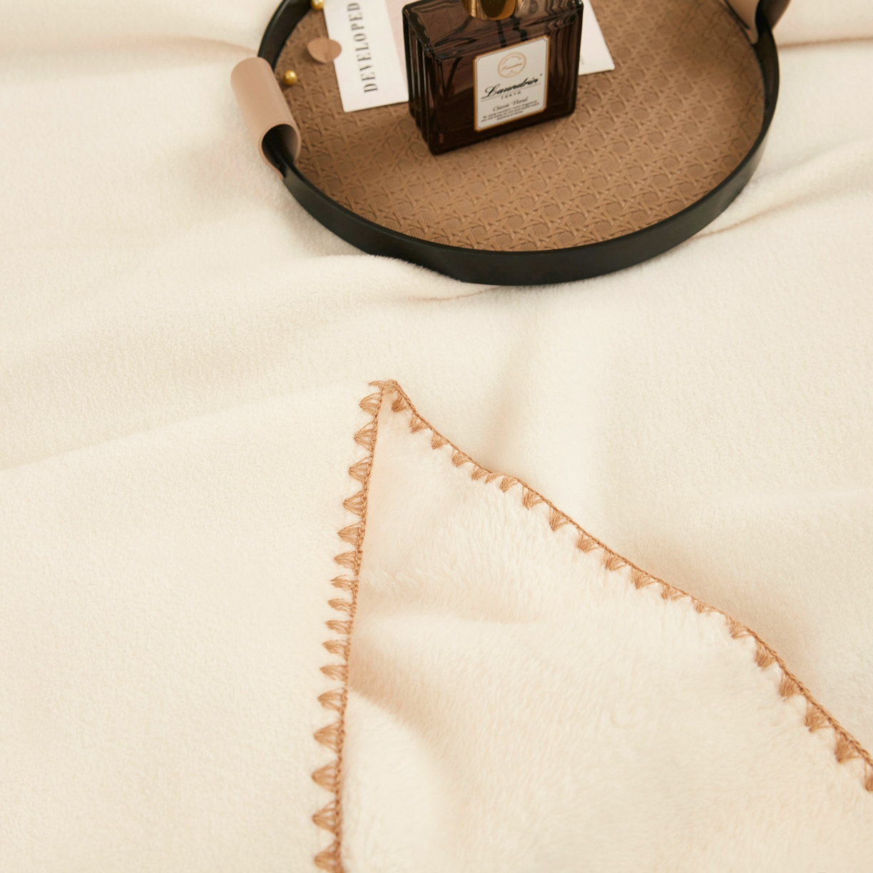 91家纺网 家纺一手货源 找家纺 肖恩毯业 2025新款轻奢纯色仿羊绒毯单层双层保暖加厚秋冬毛毯盖毯毯子跨境专供 仿羊绒单层-奶白