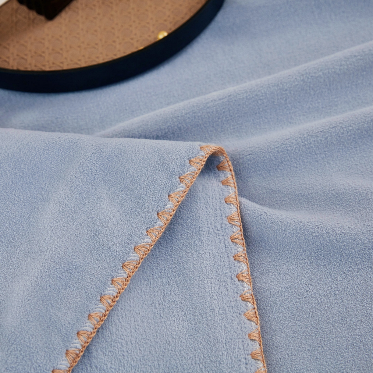 91家纺网 家纺一手货源 找家纺 肖恩毯业 2025新款轻奢纯色仿羊绒毯单层双层保暖加厚秋冬毛毯盖毯毯子跨境专供 仿羊绒双层-宾利蓝