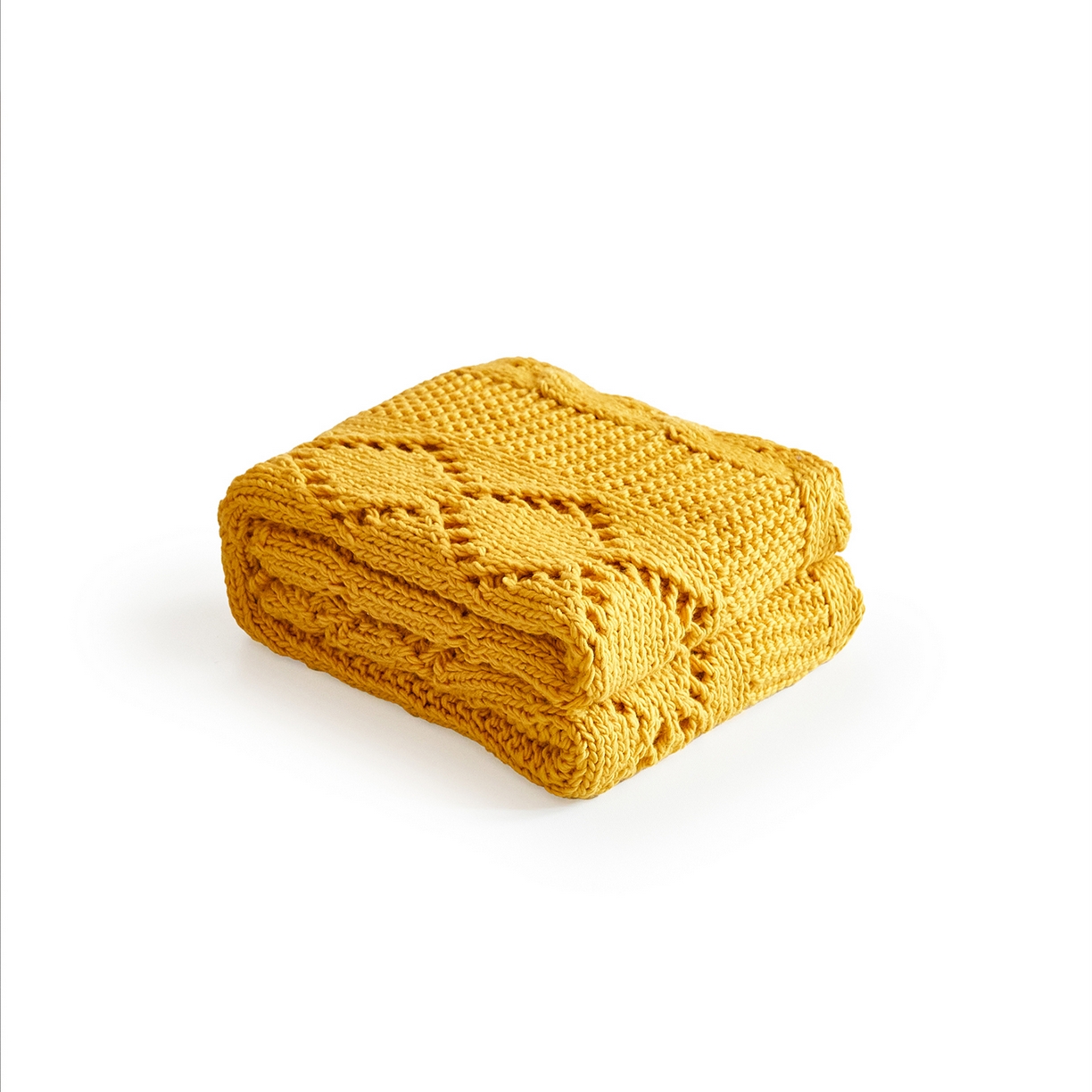 91家纺网 家纺一手货源 找家纺 （总）暖绵绵家纺 2025新款温柔编制感腈纶针织毯-霍恩