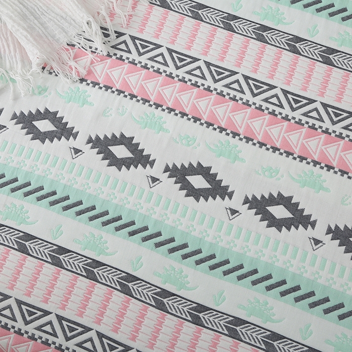 91家纺网 家纺一手货源 找家纺 典曼家纺 2025新款纱布软席单凉席 纱布软席波西米亚