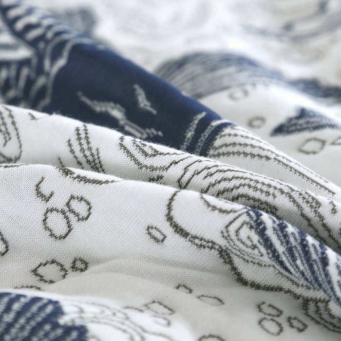 91家纺网 家纺一手货源 找家纺 典曼家纺 2025新款北欧风针织棉床盖三件套床盖 爱尔兰