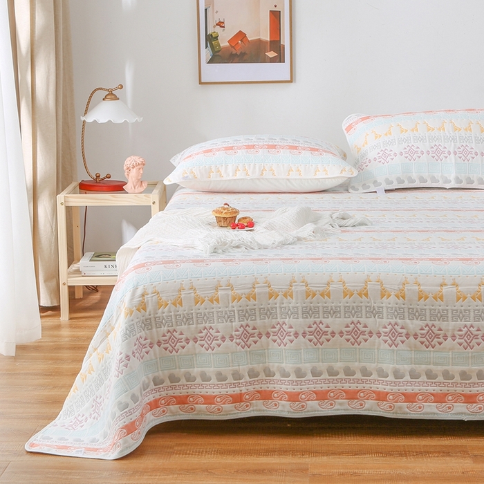 91家纺网 家纺一手货源 找家纺 典曼家纺 2025新款纱布软席单凉席 纱布软席甜心