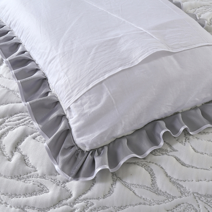 91家纺网 家纺一手货源 找家纺 典曼家纺 2025新款北欧风针织棉床盖三件套床盖 华美典韵