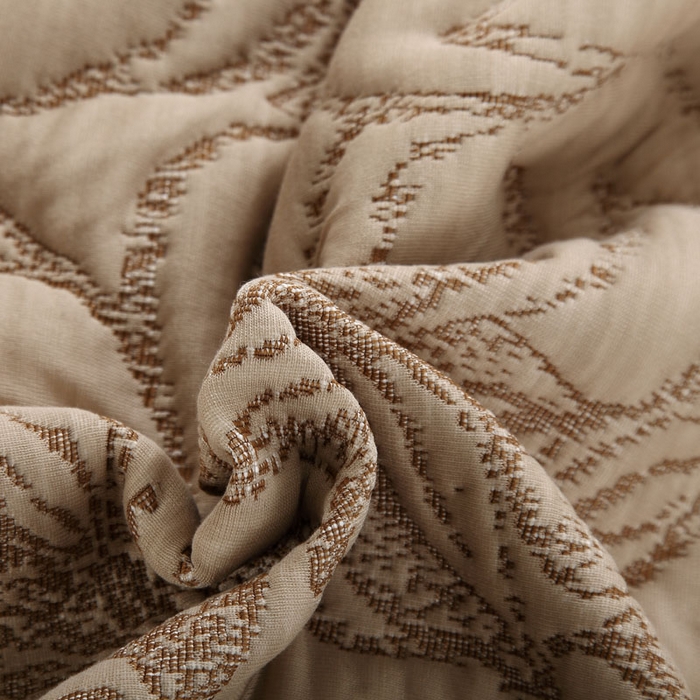 91家纺网 家纺一手货源 找家纺 典曼家纺 2025新款北欧风针织棉床盖三件套床盖 华美典韵驼