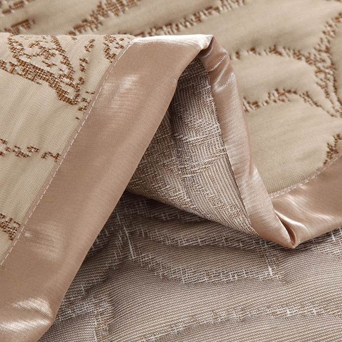 91家纺网 家纺一手货源 找家纺 典曼家纺 2025新款北欧风针织棉床盖三件套床盖 华美典韵驼