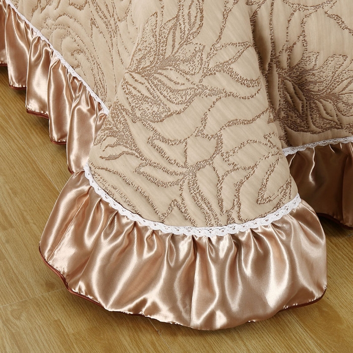 91家纺网 家纺一手货源 找家纺 典曼家纺 2025新款北欧风针织棉床盖三件套床盖 华美典韵驼