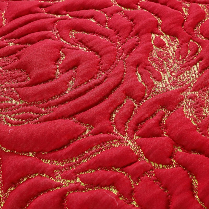 91家纺网 家纺一手货源 找家纺 典曼家纺 2025新款北欧风针织棉床盖三件套床盖 烈火如歌