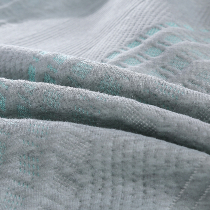 91家纺网 家纺一手货源 找家纺 典曼家纺 2025新款北欧风针织棉床盖三件套床盖 曼妙花韵