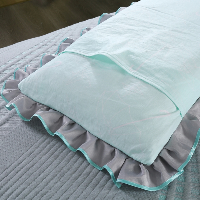 91家纺网 家纺一手货源 找家纺 典曼家纺 2025新款北欧风针织棉床盖三件套床盖 曼妙花韵