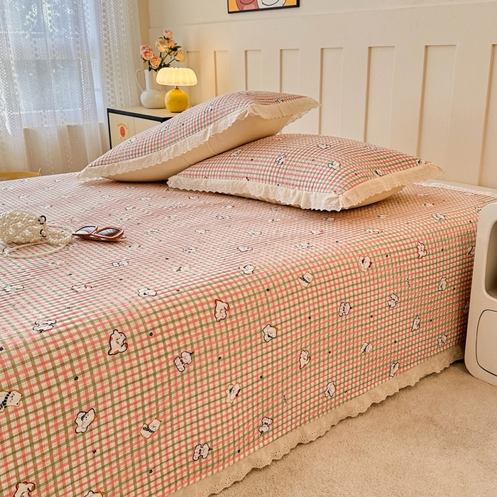 91家纺网 家纺一手货源 找家纺 （总）岚吉家纺 2025新款云朵棉床盖三件套