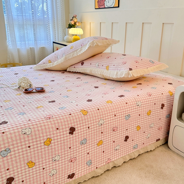 91家纺网 家纺一手货源 找家纺 （总）岚吉家纺 2025新款云朵棉床盖三件套