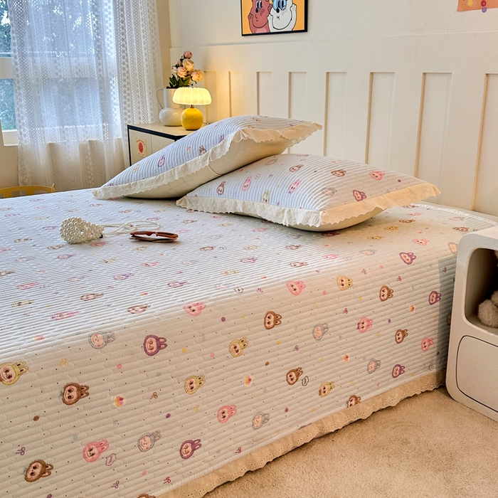 91家纺网 家纺一手货源 找家纺 岚吉家纺 2026新款云朵棉床盖三件套 阿布布