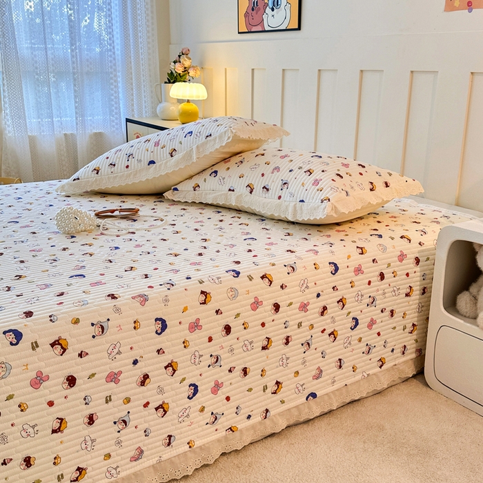 91家纺网 家纺一手货源 找家纺 （总）岚吉家纺 2025新款云朵棉床盖三件套