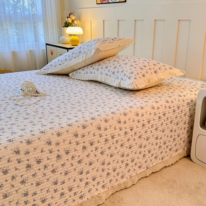 91家纺网 家纺一手货源 找家纺 （总）岚吉家纺 2025新款云朵棉床盖三件套