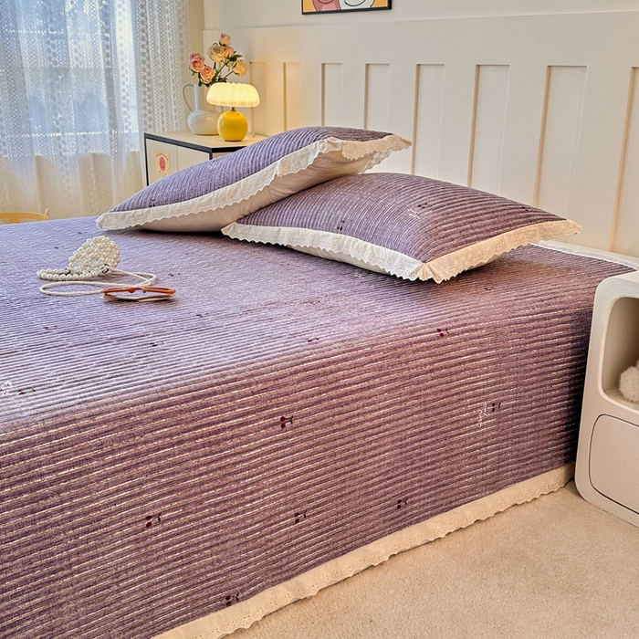 91家纺网 家纺一手货源 找家纺 （总）岚吉家纺 2025新款云朵棉床盖三件套