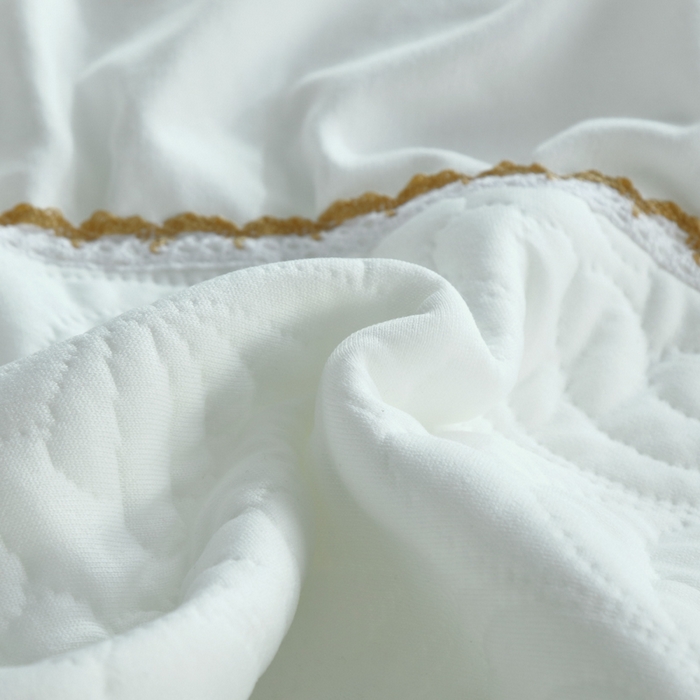 91家纺网 家纺一手货源 找家纺 典曼家纺 2025新款北欧风针织棉床盖三件套床盖 维多利亚-白