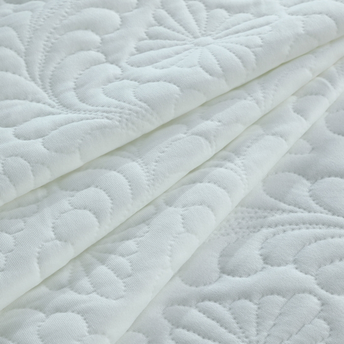 91家纺网 家纺一手货源 找家纺 典曼家纺 2025新款北欧风针织棉床盖三件套床盖 维多利亚-白