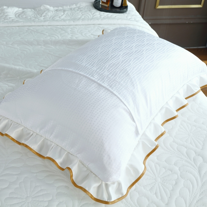 91家纺网 家纺一手货源 找家纺 典曼家纺 2025新款北欧风针织棉床盖三件套床盖 维多利亚-白