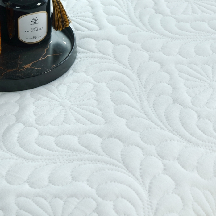 91家纺网 家纺一手货源 找家纺 典曼家纺 2025新款北欧风针织棉床盖三件套床盖 维多利亚-白