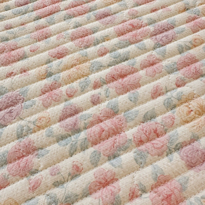 91家纺网 家纺一手货源 找家纺 岚吉家纺 2026新款云朵棉床盖三件套 春天里