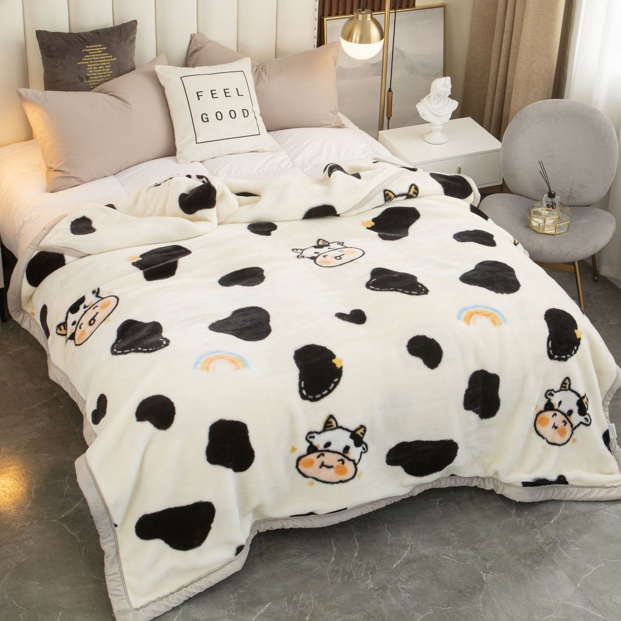 91家纺网 家纺一手货源 找家纺 （总）铺尚美家纺 2025新款拉舍尔毛毯毯子双层加厚不加棉不加布 4-12斤可定制外贸毛毯