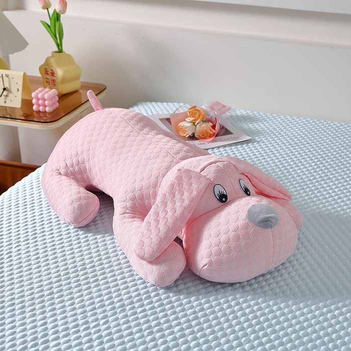 91家纺网 家纺一手货源 找家纺 （总）糖果枕芯 2024新款凉感冰豆豆趴趴狗玩偶公仔儿童玩具礼品直播赠品