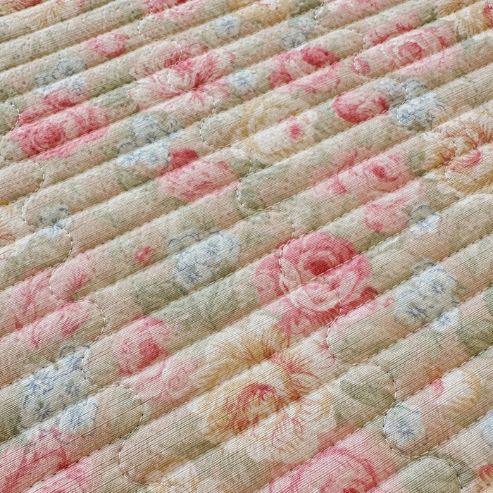 91家纺网 家纺一手货源 找家纺 岚吉家纺 2026新款云朵棉床盖三件套 花海