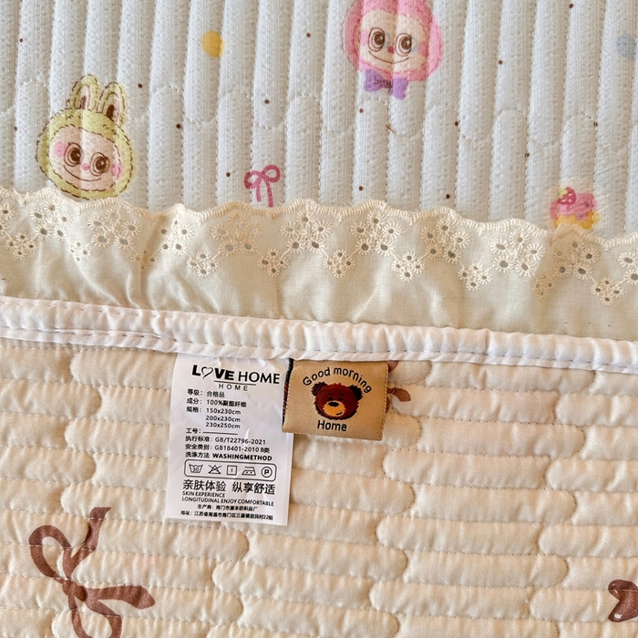 91家纺网 家纺一手货源 找家纺 岚吉家纺 2026新款云朵棉床盖三件套 阿布布