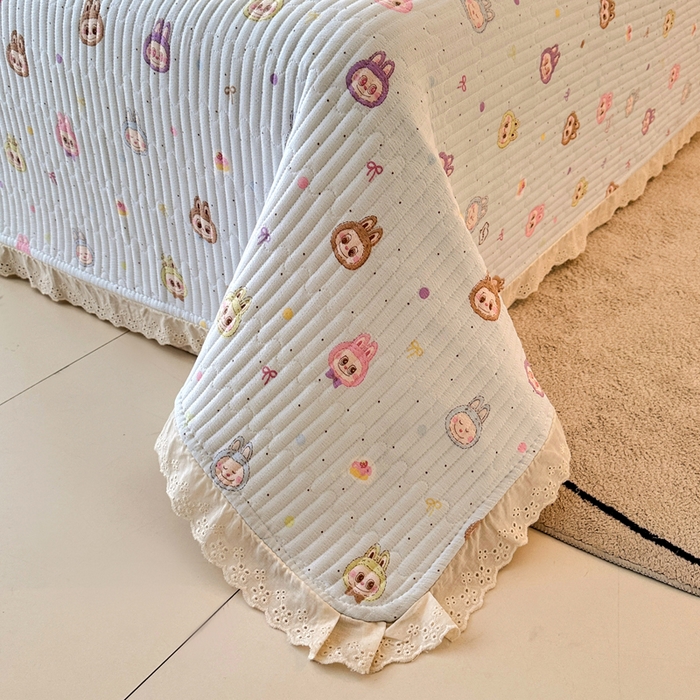 91家纺网 家纺一手货源 找家纺 岚吉家纺 2026新款云朵棉床盖三件套 阿布布