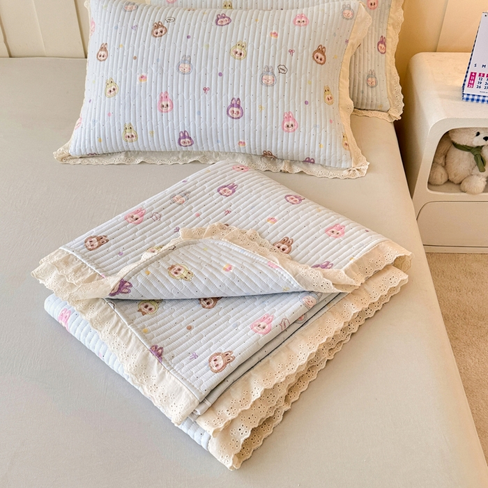 91家纺网 家纺一手货源 找家纺 岚吉家纺 2026新款云朵棉床盖三件套 阿布布