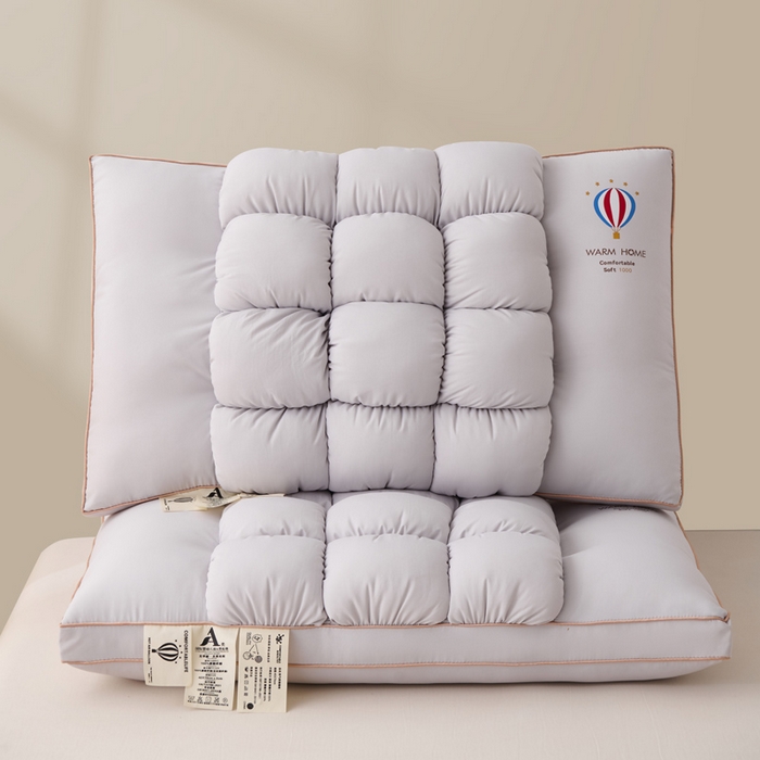 91家纺网 家纺一手货源 找家纺 珍贝家纺 2025新款A类热汽球面包枕波萝枕枕头枕芯 菠萝包-灰色