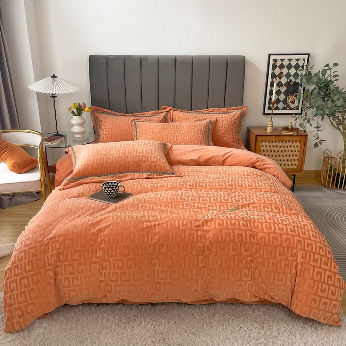 91家纺网 家纺一手货源 找家纺 (总）奥裕2025新款A类婴儿绒牛奶绒四件套梵高系列