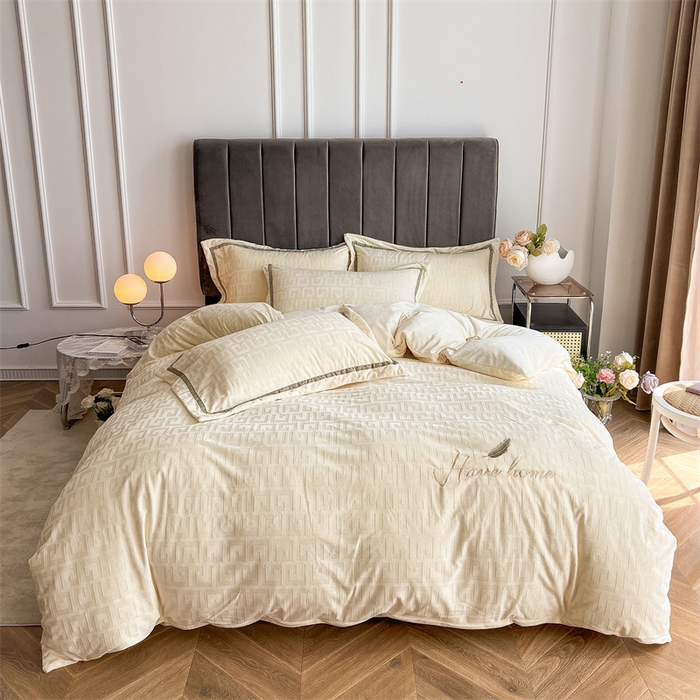 91家纺网 家纺一手货源 找家纺 (总）奥裕2025新款A类婴儿绒牛奶绒四件套梵高系列