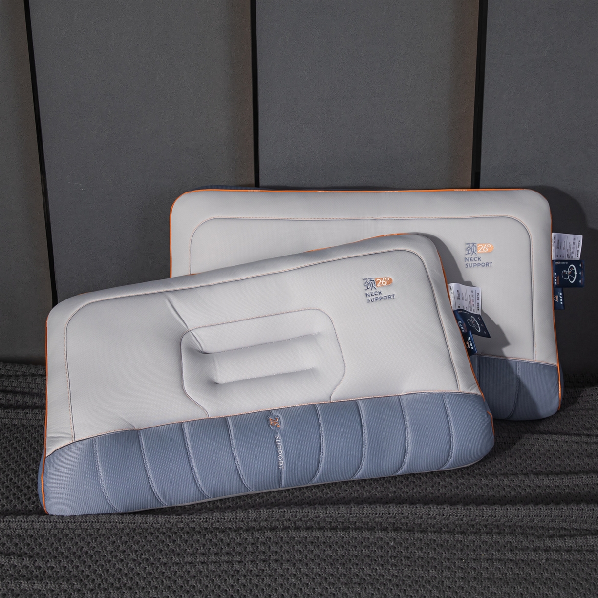 91家纺网 家纺一手货源 找家纺 （总）麦肯锡 2025新款26度颈养牵引枕枕头枕芯单枕芯