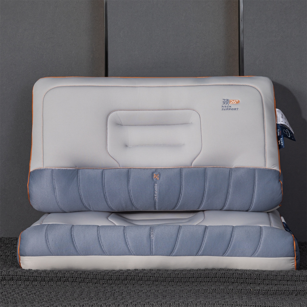 91家纺网 家纺一手货源 找家纺 （总）麦肯锡 2025新款26度颈养牵引枕枕头枕芯单枕芯