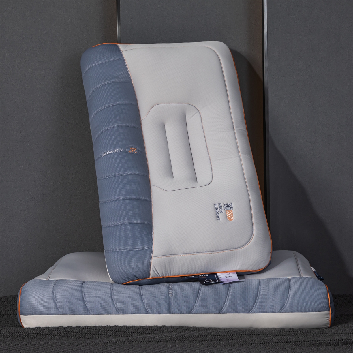 91家纺网 家纺一手货源 找家纺 （总）麦肯锡 2025新款26度颈养牵引枕枕头枕芯单枕芯